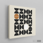 Cuadro Minimalista Geométrico Café
