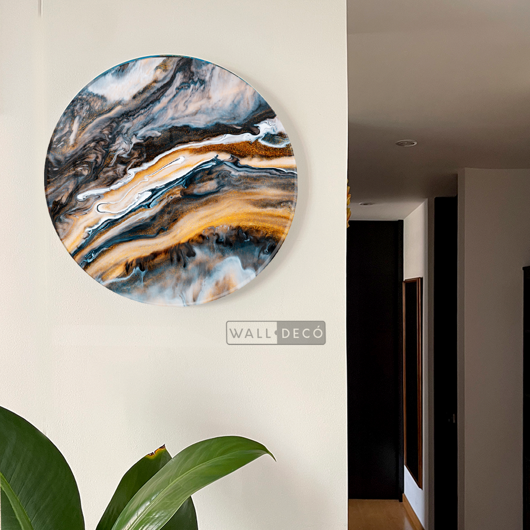 Cuadro Circular Fluido Galaxy