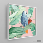 Cuadro Aves Loro Real Azul