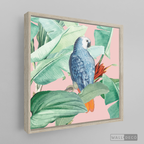 Cuadro Aves Loro Real Azul
