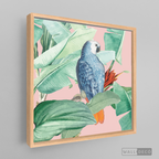 Cuadro Aves Loro Real Azul