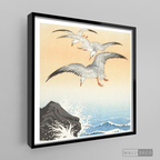 Cuadro Aves Gaviotas Japón