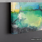 Arte Pintado a Mano Gema Horizontal