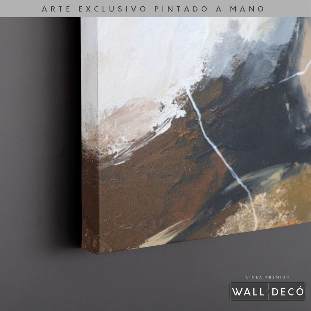 Arte Pintado a Mano Montañas de Color Horizontal