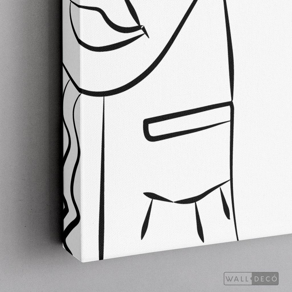 Cuadro Minimalista Faces Lines