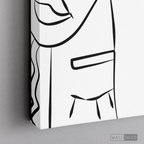 Cuadro Minimalista Faces Lines