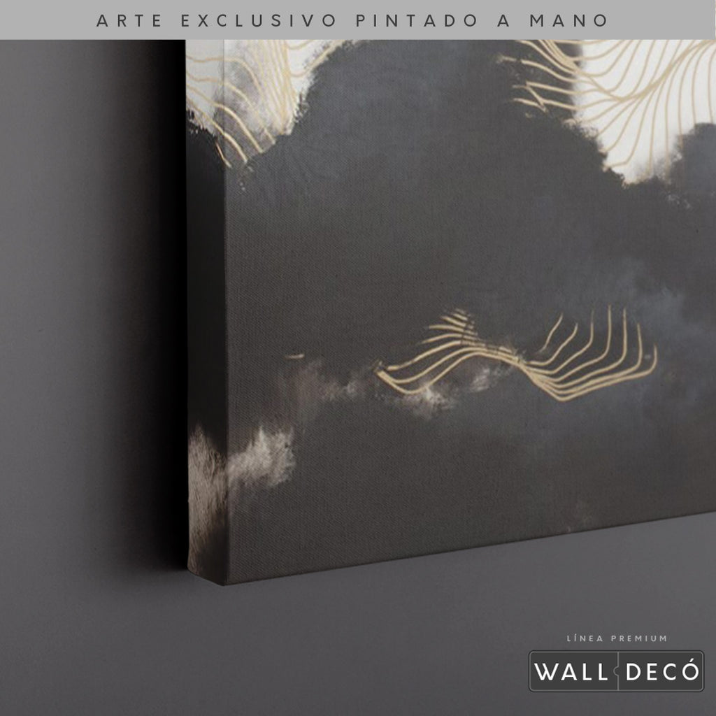Arte Pintado a Mano Ritmo Nocturno Horizontal