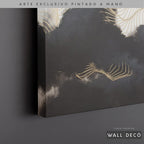 Arte Pintado a Mano Ritmo Nocturno Horizontal
