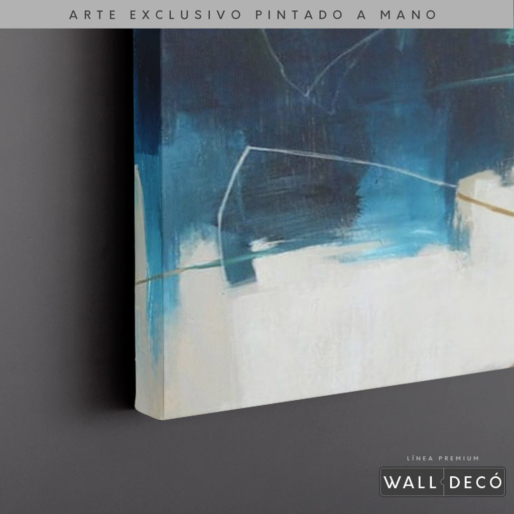 Arte Pintado a Mano Estuario Magno Horizontal