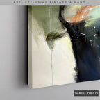 Arte Pintado a Mano Pensamiento Musical Vertical