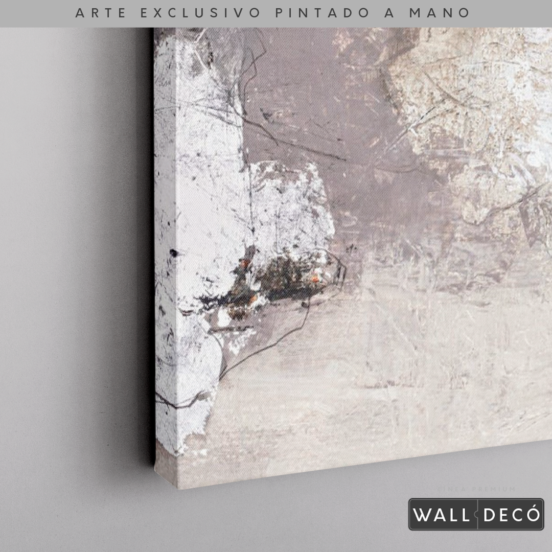 Arte Pintado a Mano Desierto Místico Vertical
