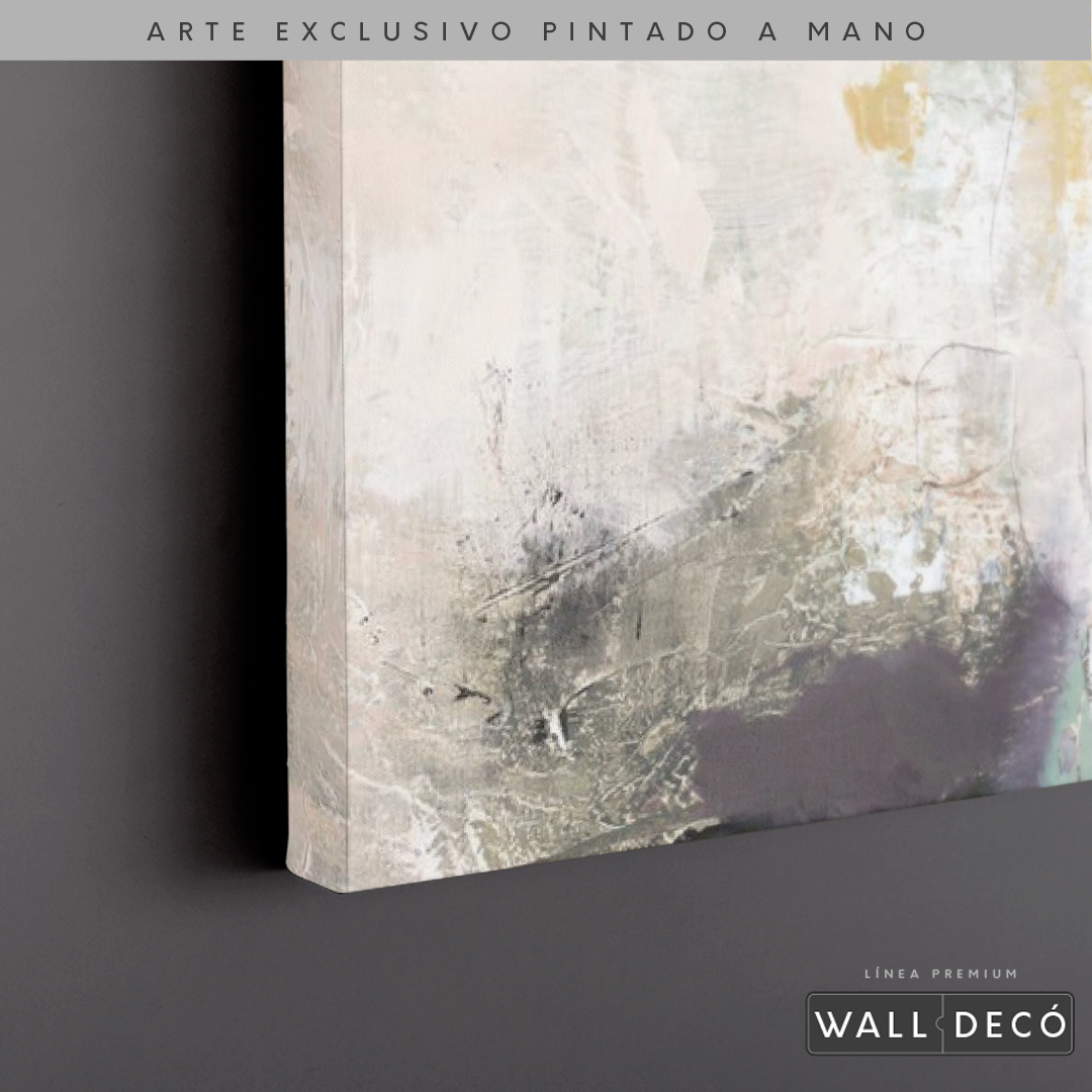 Arte Pintado a Mano Bruma Del Amanecer Horizontal