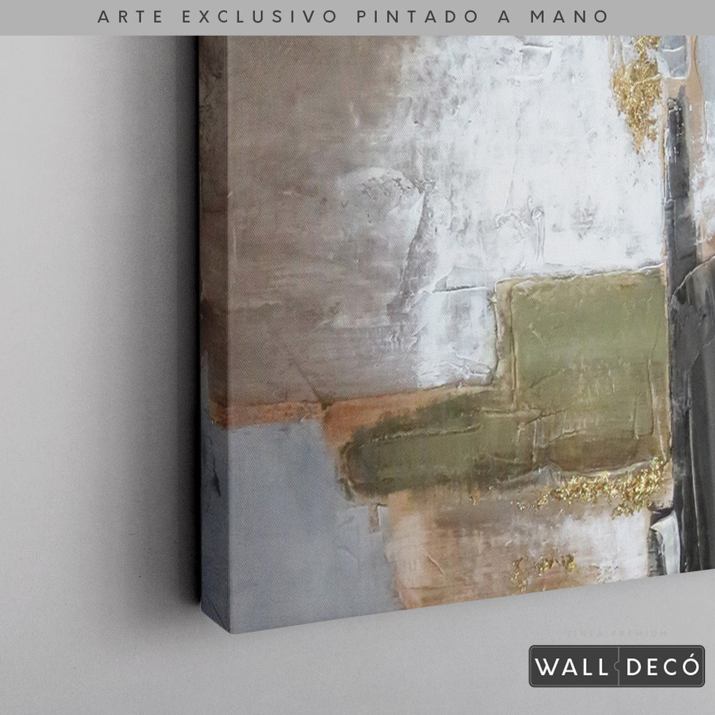 Arte Pintado a Mano Naturaleza Estructural Vertical