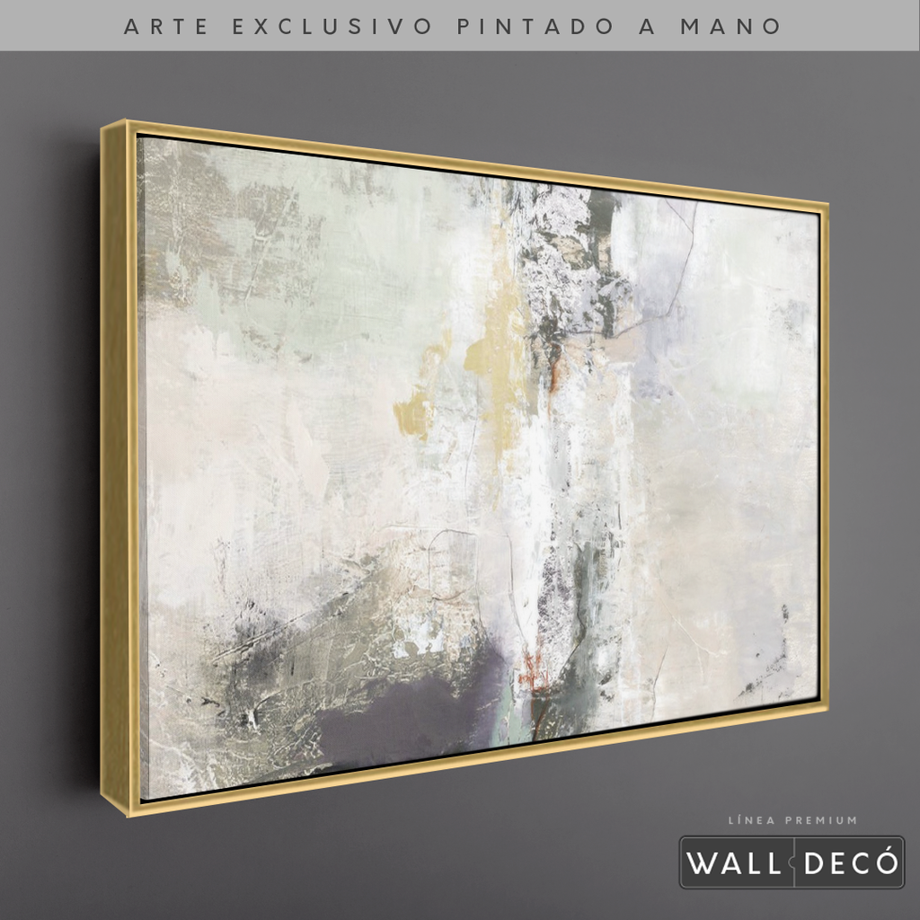 Arte Pintado a Mano Bruma Del Amanecer Horizontal