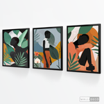 Cargar imagen en el visor de la galería, Tríptico Mujeres Afro Tropical
