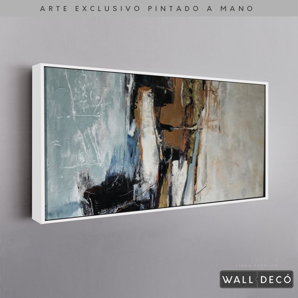 Arte Pintado a Mano Contrastes De Pensamiento Horizontal