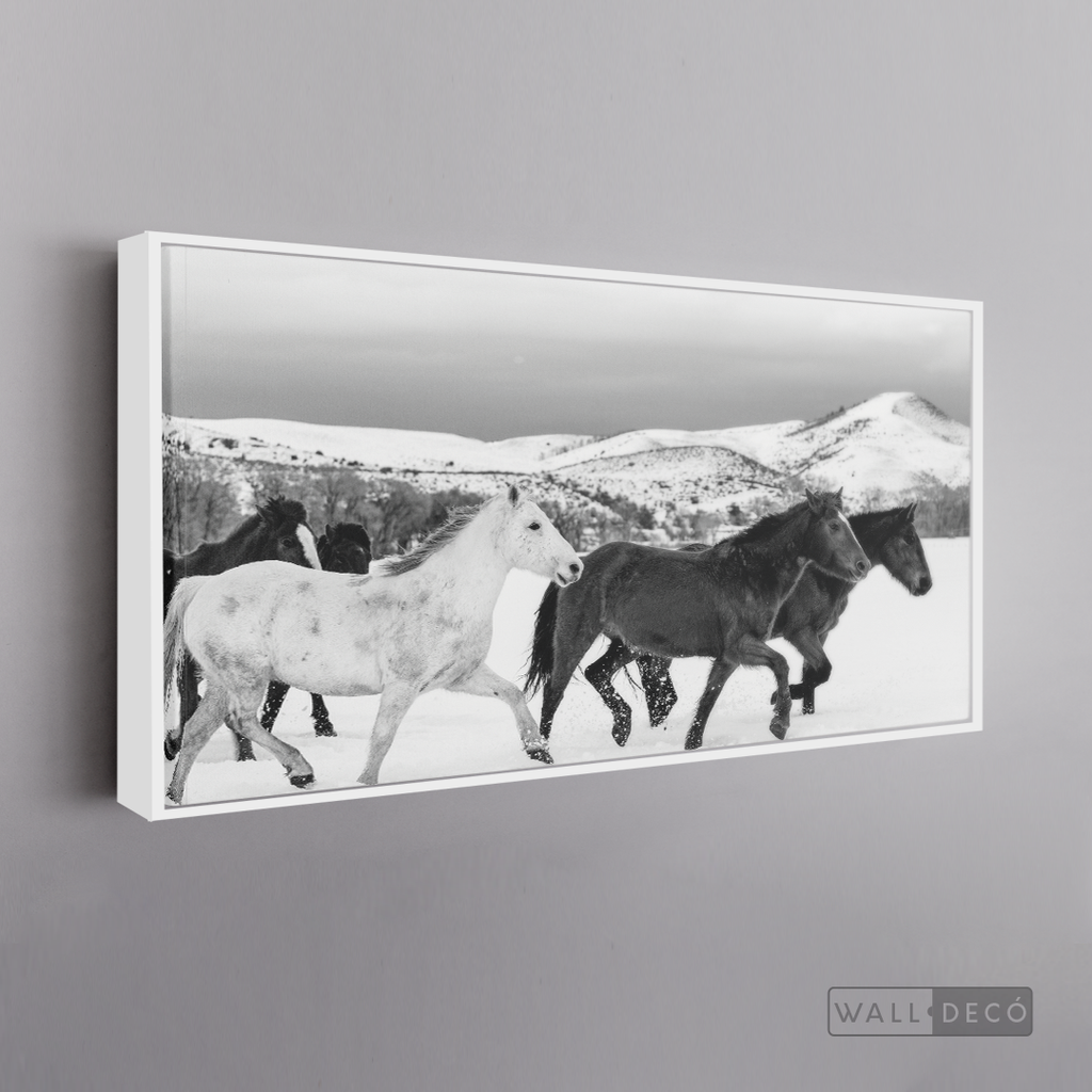 Cuadro Animales Caballos Boho Horizontal