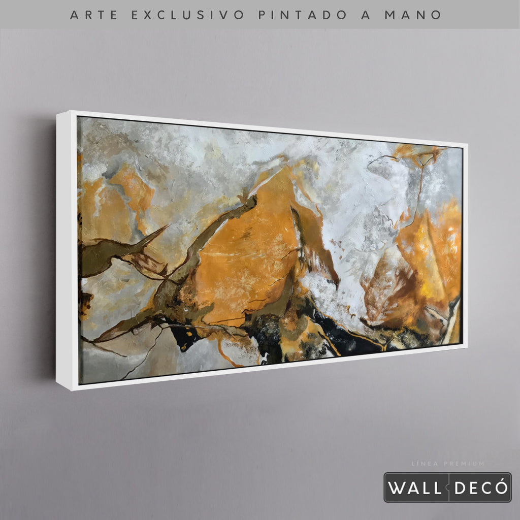 Arte Pintado a Mano Terracota Horizontal