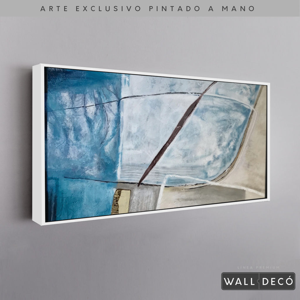 Arte Pintado a Mano Agua En El Pozo Horizontal