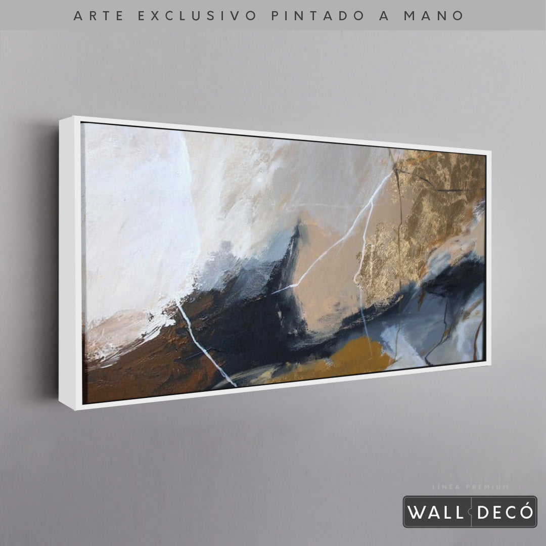 Arte Pintado a Mano Montañas de Color Horizontal