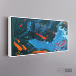Cargar imagen en el visor de la galería, Cuadro Abstracto Rojo Azul
