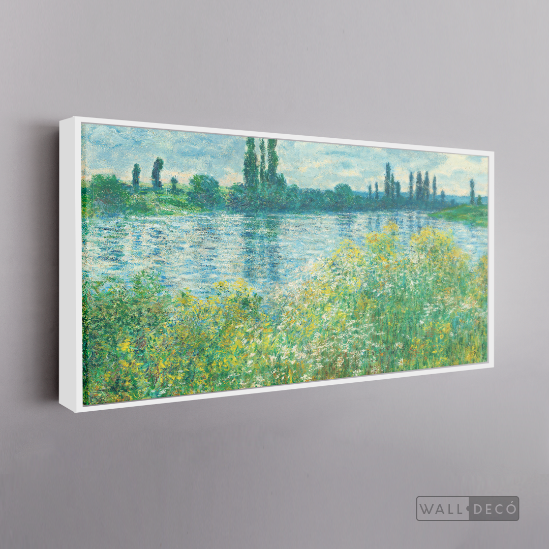 Cuadro Arte Los Bancos del Sena, Claude Monet
