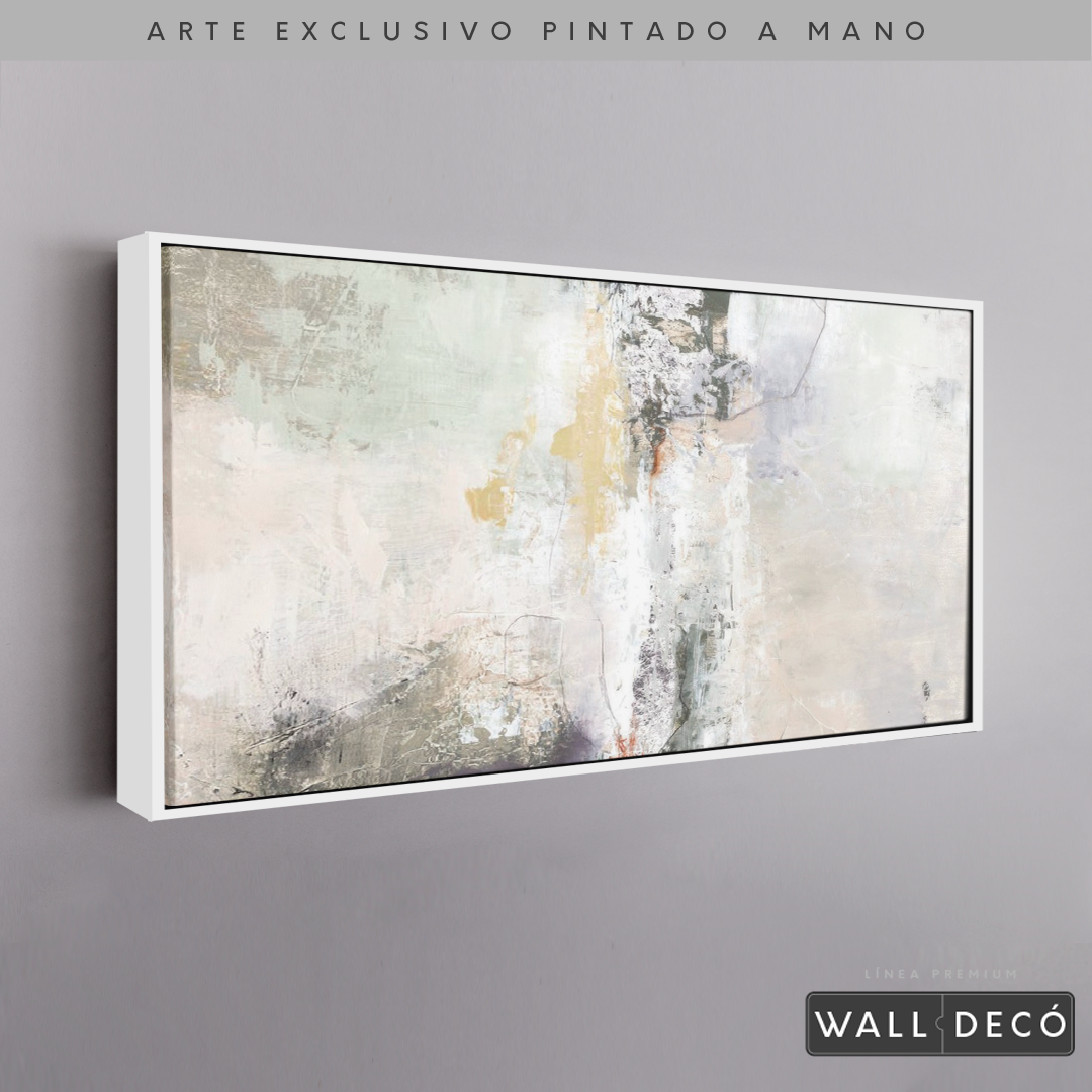 Arte Pintado a Mano Bruma Del Amanecer Horizontal