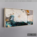 Arte Pintado a Mano Esmeralda Horizontal