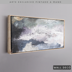 Arte Pintado a Mano Átomos de Mar Horizontal