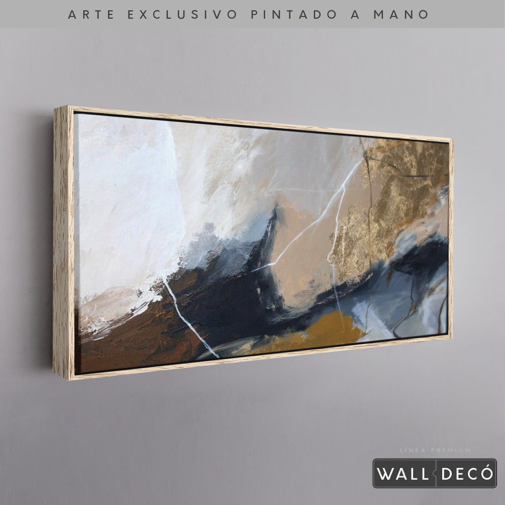 Arte Pintado a Mano Montañas de Color Horizontal