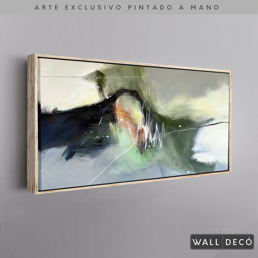 Arte Pintado a Mano Pensamiento Musical Horizontal