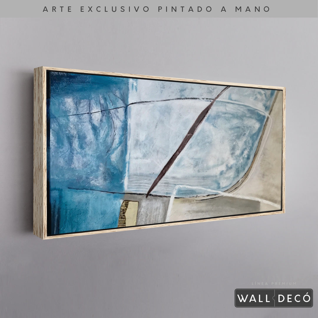 Arte Pintado a Mano Agua En El Pozo Horizontal