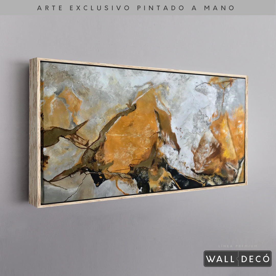 Arte Pintado a Mano Terracota Horizontal