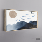 Cuadro Fragmentos Aves y Luna