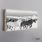 Cuadro Animales Caballos Boho Horizontal