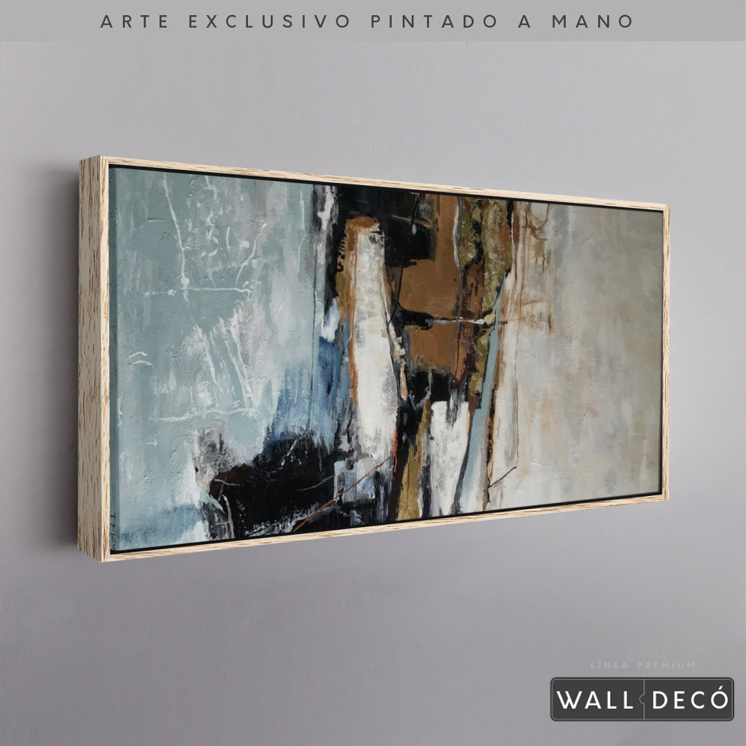 Arte Pintado a Mano Contrastes De Pensamiento Horizontal