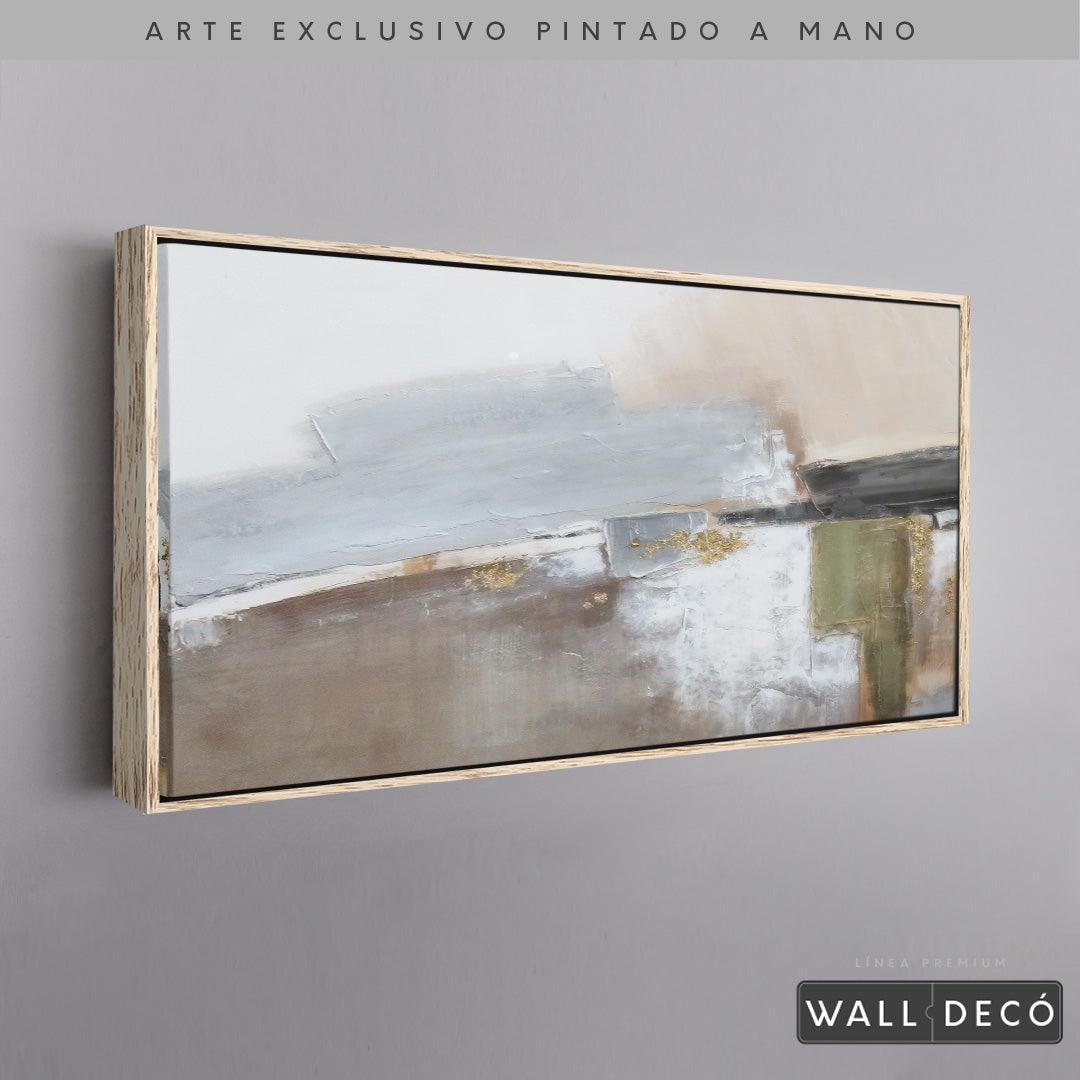 Arte Pintado a Mano Naturaleza Estructural Horizontal