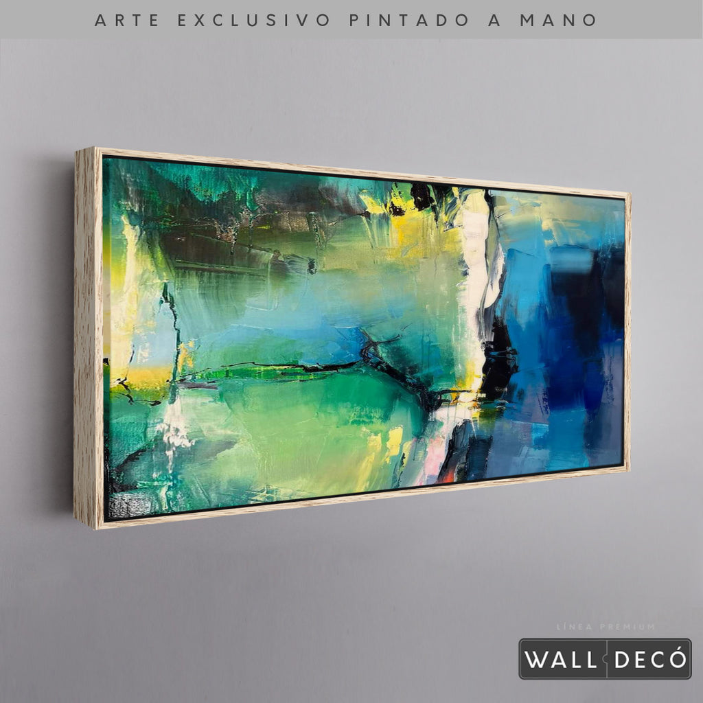 Arte Pintado a Mano Gema Horizontal