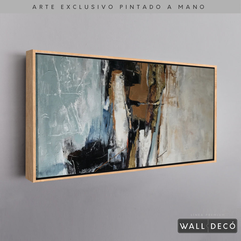 Arte Pintado a Mano Contrastes De Pensamiento Horizontal