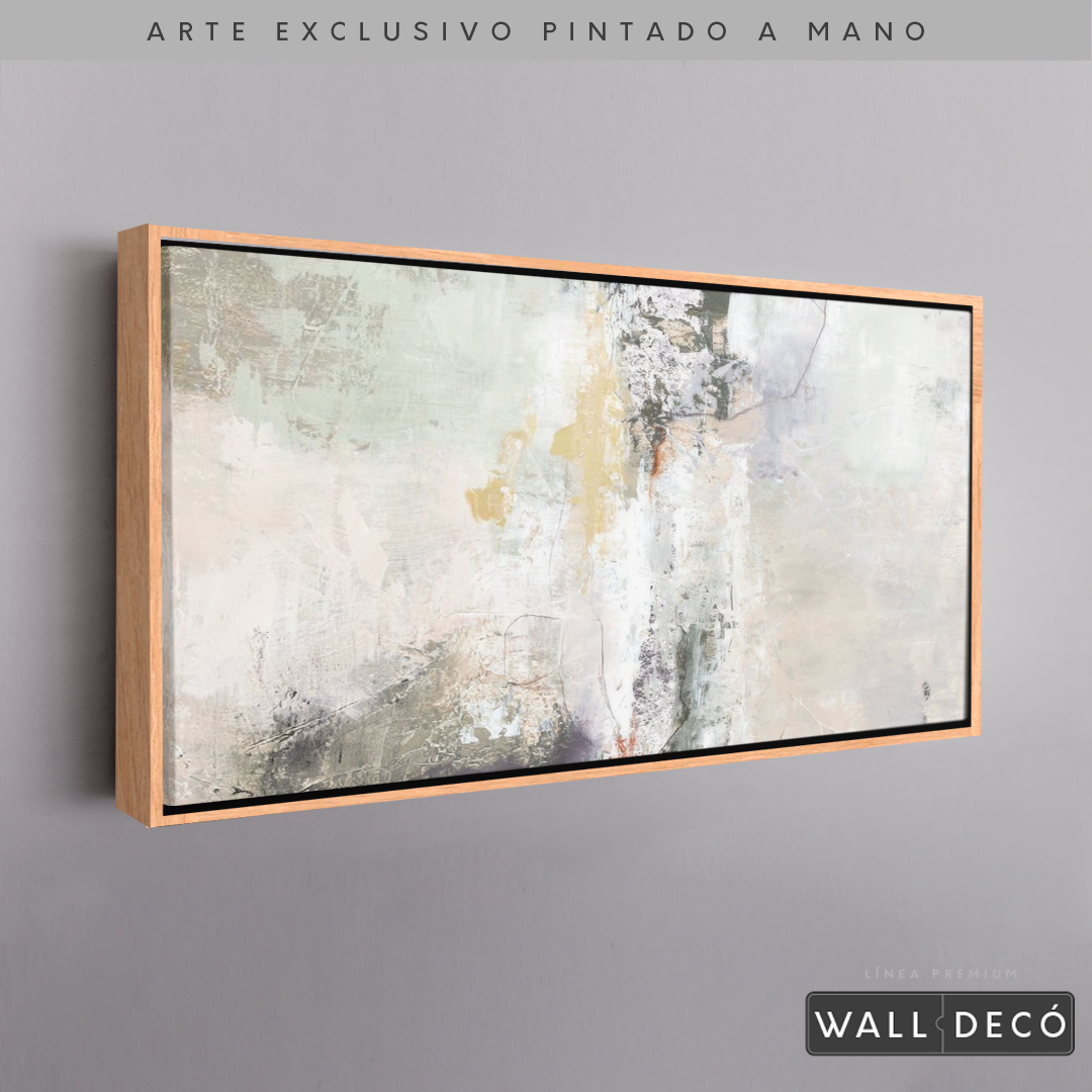 Arte Pintado a Mano Bruma Del Amanecer Horizontal
