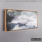 Arte Pintado a Mano Átomos de Mar Horizontal