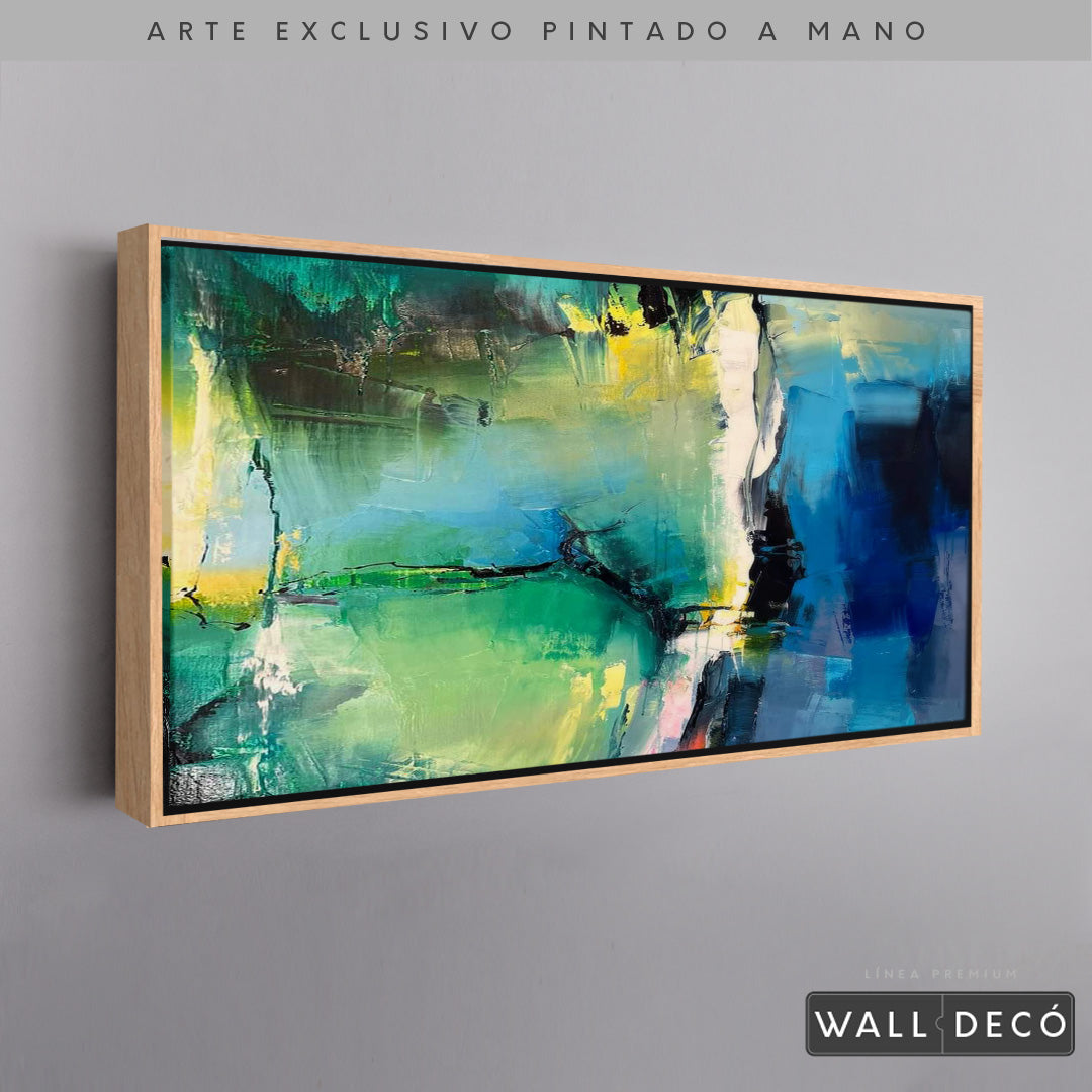 Arte Pintado a Mano Gema Horizontal