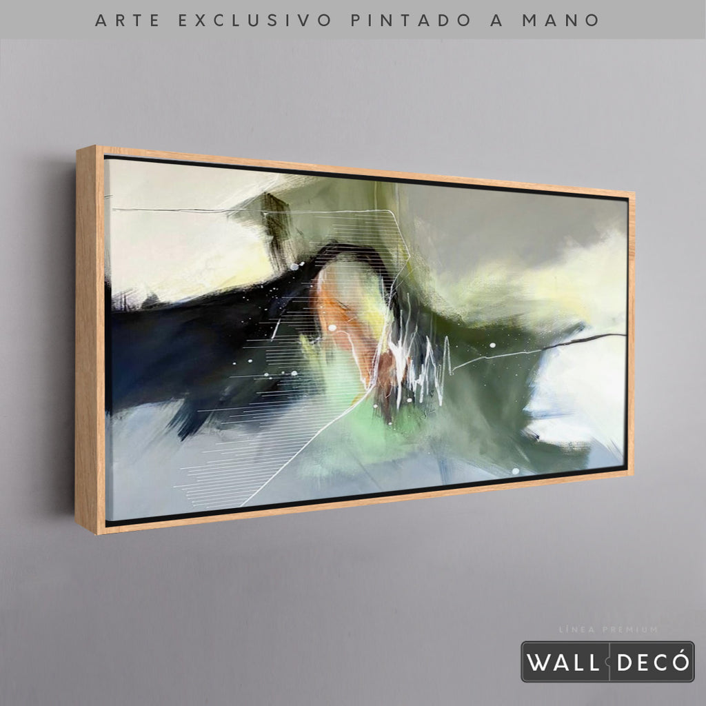 Arte Pintado a Mano Pensamiento Musical Horizontal