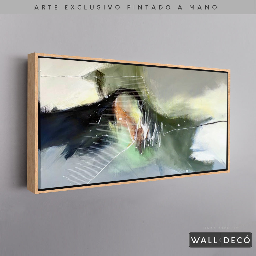 Arte Pintado a Mano Pensamiento Musical Horizontal