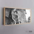 Cuadro Animales Elefante Boho Horizontal