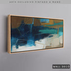 Arte Pintado a Mano Estuario Magno Horizontal