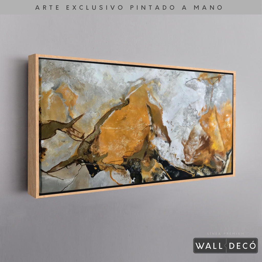 Arte Pintado a Mano Terracota Horizontal