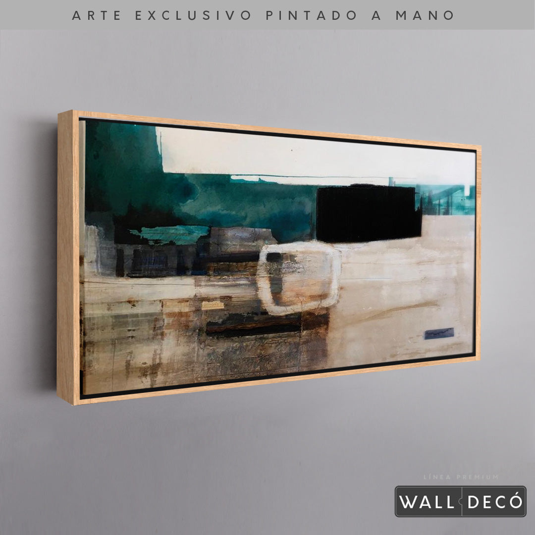 Arte Pintado a Mano Utopia Horizontal