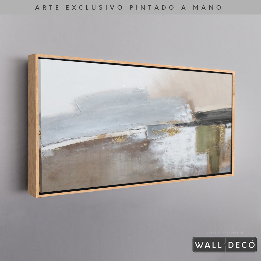 Arte Pintado a Mano Naturaleza Estructural Horizontal