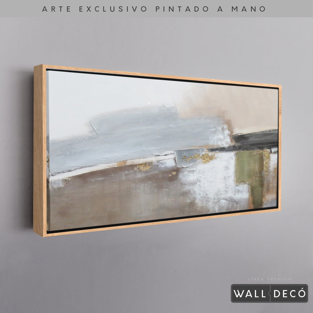 Arte Pintado a Mano Naturaleza Estructural Horizontal